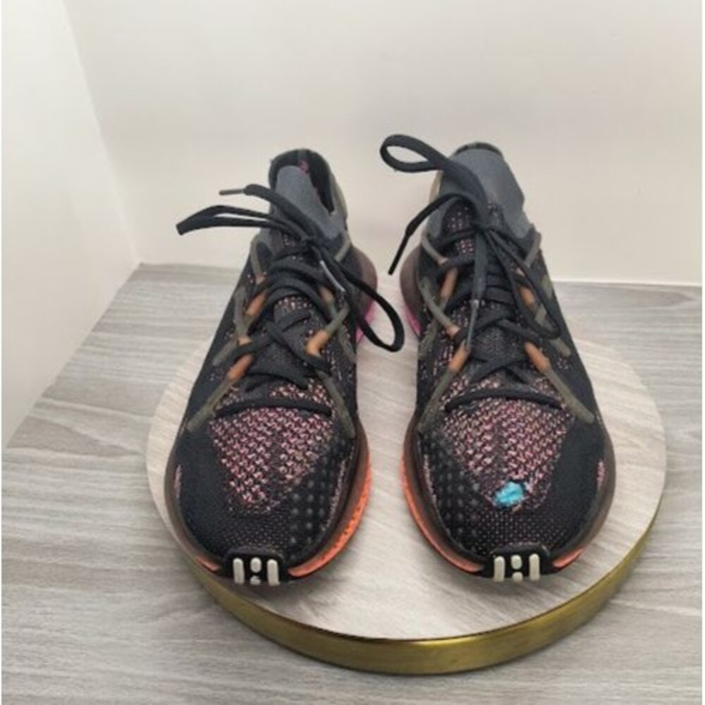 Adidas 4D Fusio Running Shoes Black / Orange / Pink Size 8 NEED REPAIR